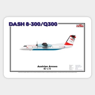 DeHavilland Canada Dash 8-300/Q300 - Austrian Arrows (Art Print) Sticker